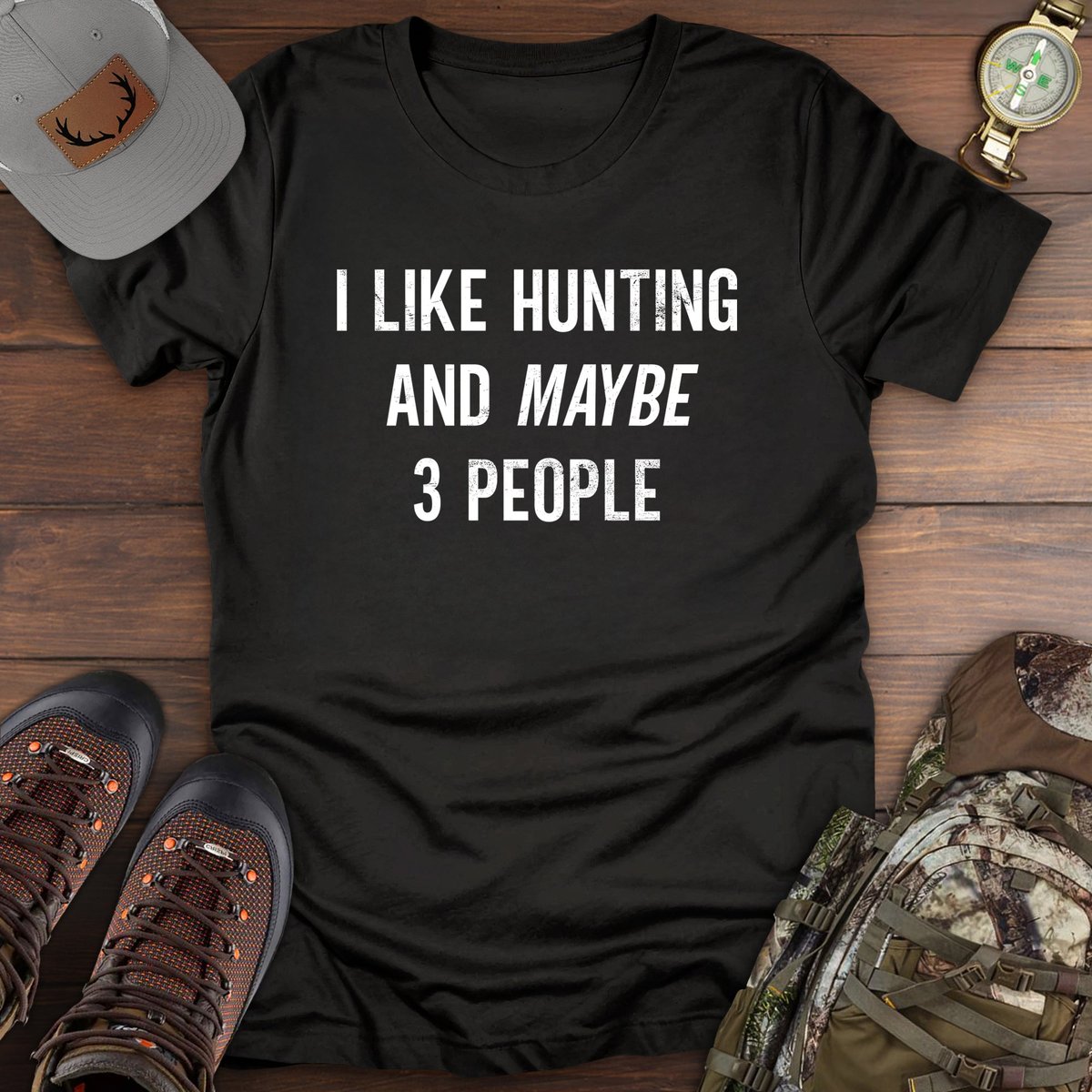 Like Hunting T Shirt Gift For Fishing Enthusiast