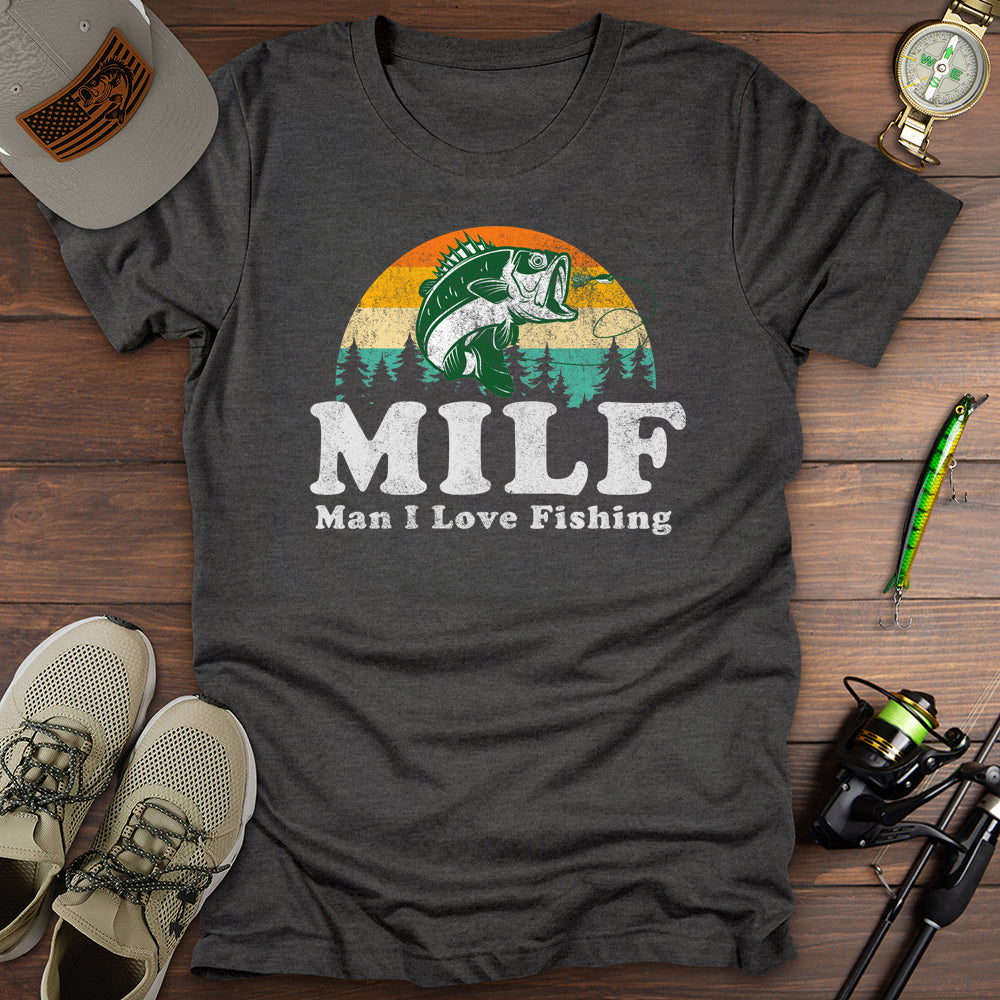 Man I Love Fishing T Shirt Gift For Fishing Enthusiast