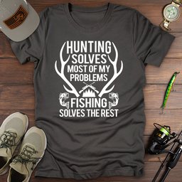 Hunting Fishing T Shirt Gift For Fishing Enthusiast