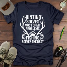 Hunting Fishing T Shirt Gift For Fishing Enthusiast