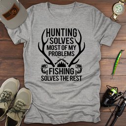 Hunting Fishing T Shirt Gift For Fishing Enthusiast