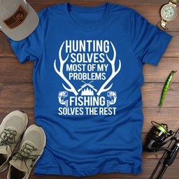 Hunting Fishing T Shirt Gift For Fishing Enthusiast