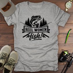 Reel Women Fish T Shirt Gift For Women