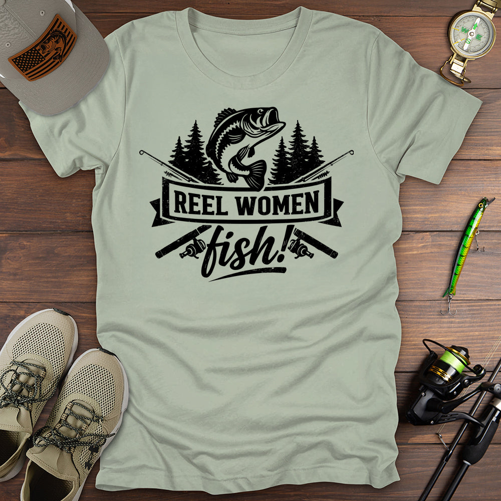 Reel Women Fish T Shirt Gift For Women