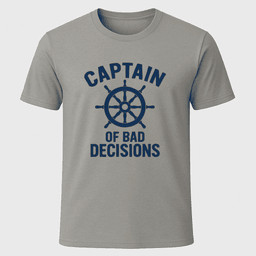 Bad Decisions T Shirt Gift For Boat Owner