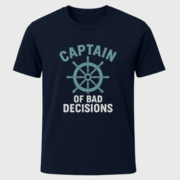 Bad Decisions T Shirt Gift For Boat Owner