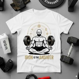 Iron Is The Answer T Shirt Gift For Fitness Lover