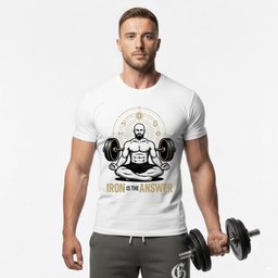 Iron Is The Answer T Shirt Gift For Fitness Lover
