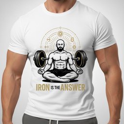 Iron Is The Answer T Shirt Gift For Fitness Lover