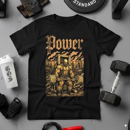 Power T Shirt Gift For Fitness Lover