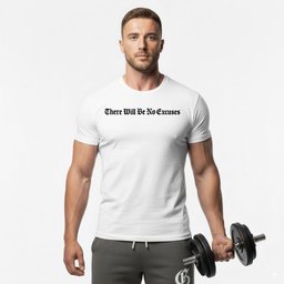 There Will Be No Excuses T Shirt Gift For Fitness Lover