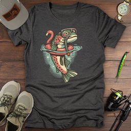 Reel Relaxed T Shirt Gift For Fishing Enthusiast