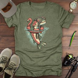 Reel Relaxed T Shirt Gift For Fishing Enthusiast