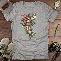 Reel Relaxed T Shirt Gift For Fishing Enthusiast