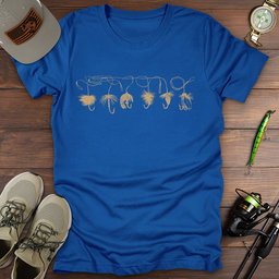 Vintage Fly Fishing Lures T Shirt Gift For Fishing Enthusiast