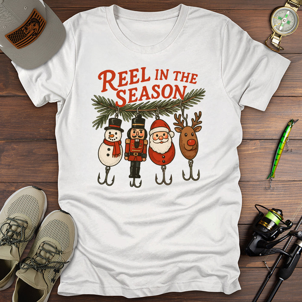 Reel In The Season T Shirt Gift For Fishing Enthusiast
