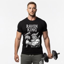 Raven King T Shirt Gift For Fitness Lover