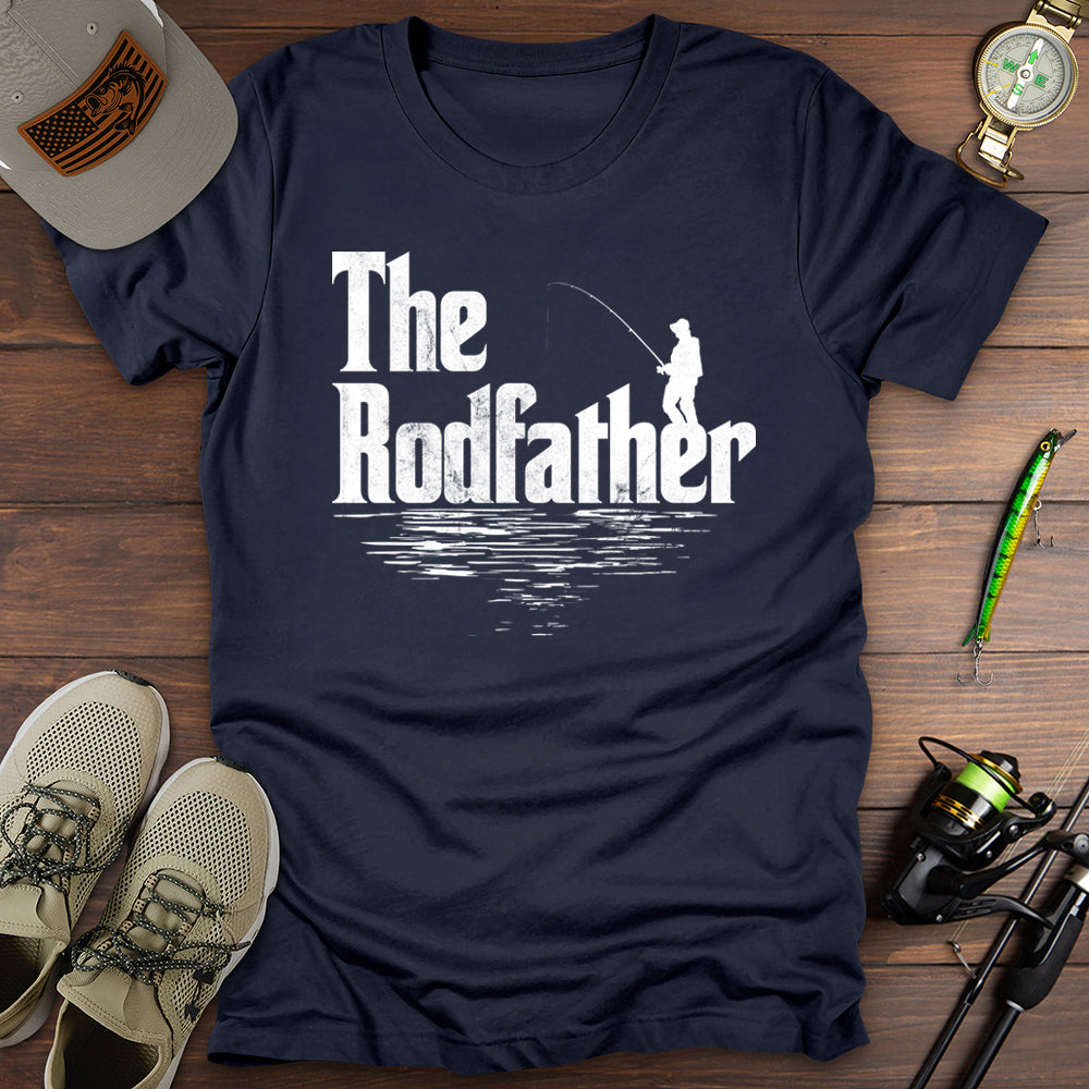 The Rodfather T Shirt Gift For Fishing Enthusiast
