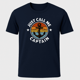 Call Me Captain T Shirt Gift For Boat Owner