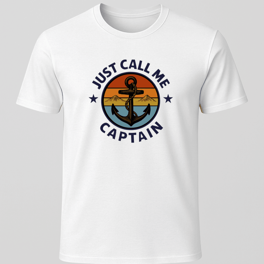 Call Me Captain T Shirt Gift For Boat Owner