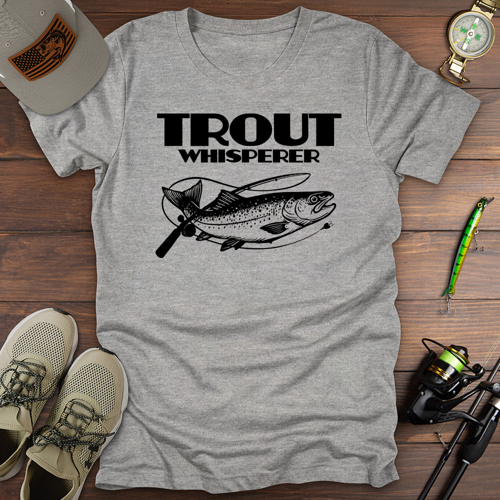 Trout Whisperer T Shirt Gift For Fishing Enthusiast