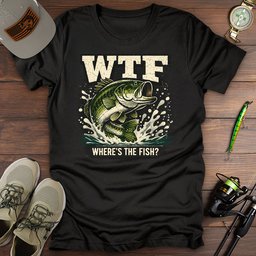 Wheres The Fish T Shirt Gift For Fishing Enthusiast
