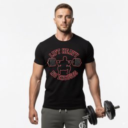 Lift Heavy No Excuses T Shirt Gift For Fitness Lover