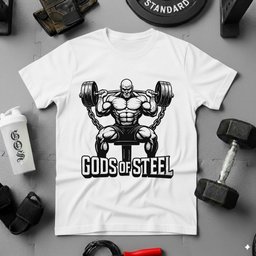 Gods Of Steel Chained T Shirt Gift For Fitness Lover