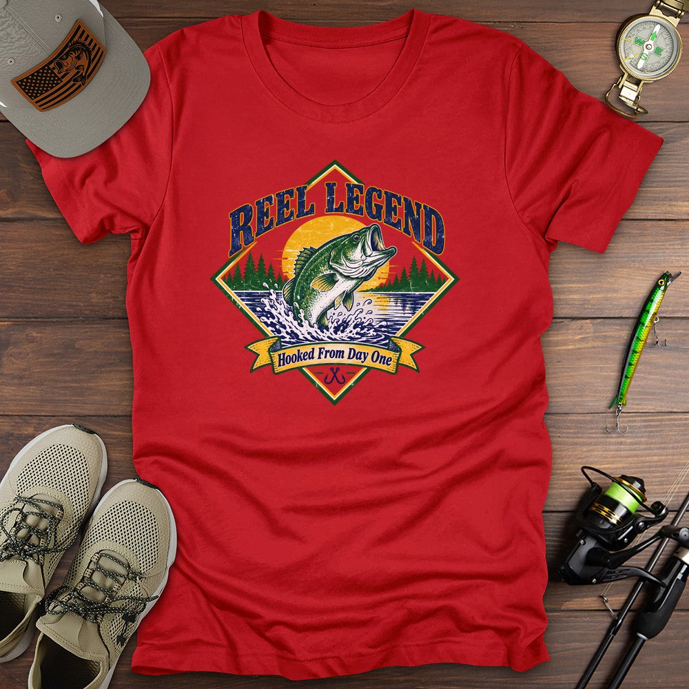 Reel Legend T Shirt Gift For Fishing Enthusiast