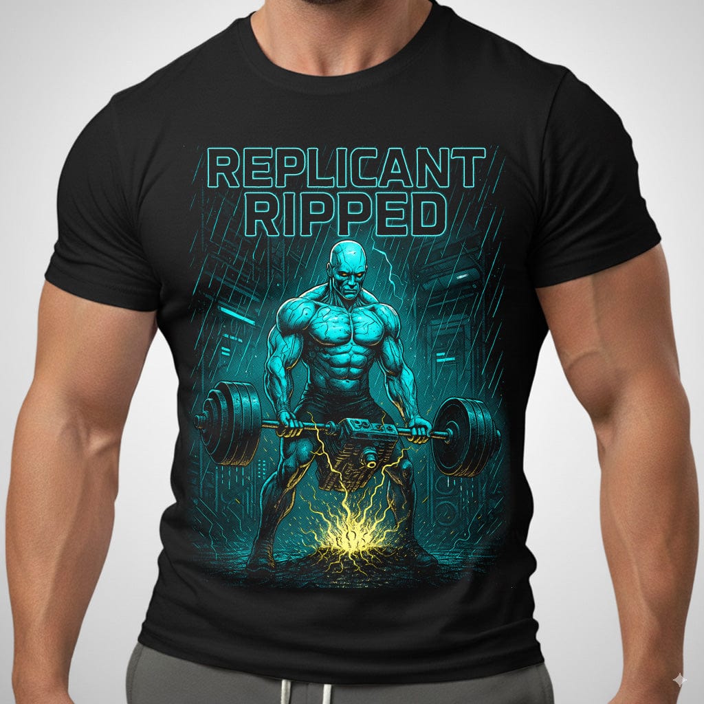 Replicant Ripped T Shirt Gift For Fitness Lover