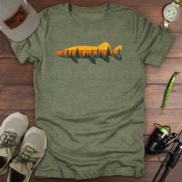 Wilderness Pike T Shirt Gift For Fishing Enthusiast