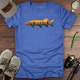 Wilderness Pike T Shirt Gift For Fishing Enthusiast