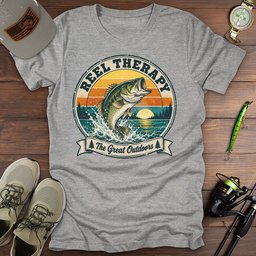 Reel Therapy T Shirt Gift For Fishing Enthusiast