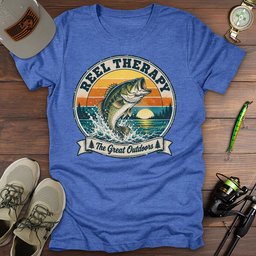 Reel Therapy T Shirt Gift For Fishing Enthusiast