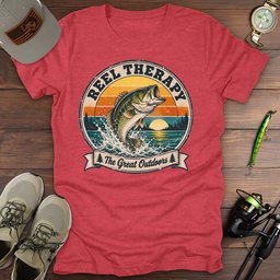 Reel Therapy T Shirt Gift For Fishing Enthusiast