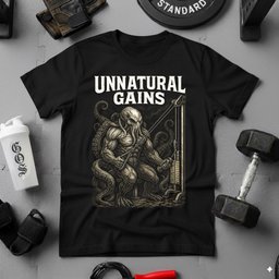Unnatural Gains T Shirt Gift For Fitness Lover