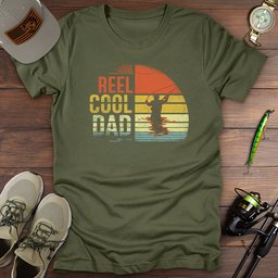 Reel Cool Dad T Shirt Gift For Dad