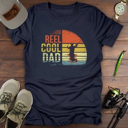 Reel Cool Dad T Shirt Gift For Dad