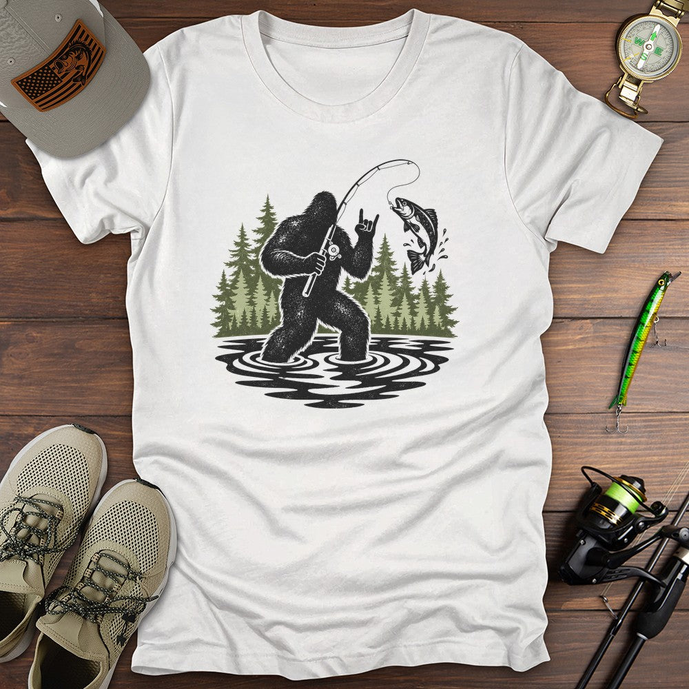Sasquatch Shreds T Shirt Gift For Fishing Enthusiast