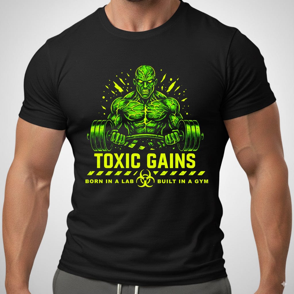 Toxic Gains T Shirt Gift For Fitness Lover