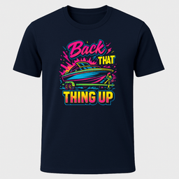 Back IT Up Retro Vibe T Shirt Gift For Boat Owner