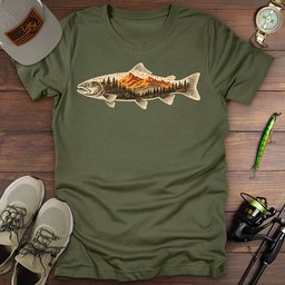 Trout Wilderness T Shirt Gift For Fishing Enthusiast
