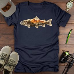 Trout Wilderness T Shirt Gift For Fishing Enthusiast
