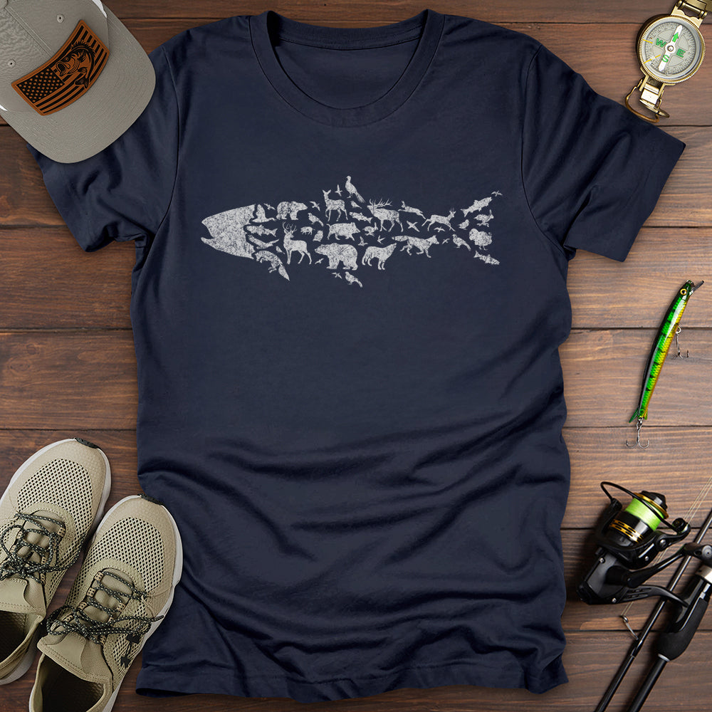 Wildlife Within T Shirt Gift For Fishing Enthusiast
