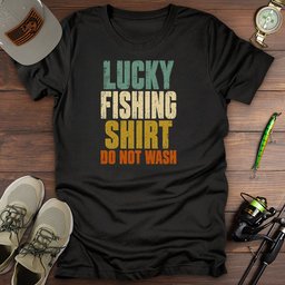 Worn Lucky T Shirt Gift For Fishing Enthusiast