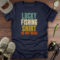 Worn Lucky T Shirt Gift For Fishing Enthusiast