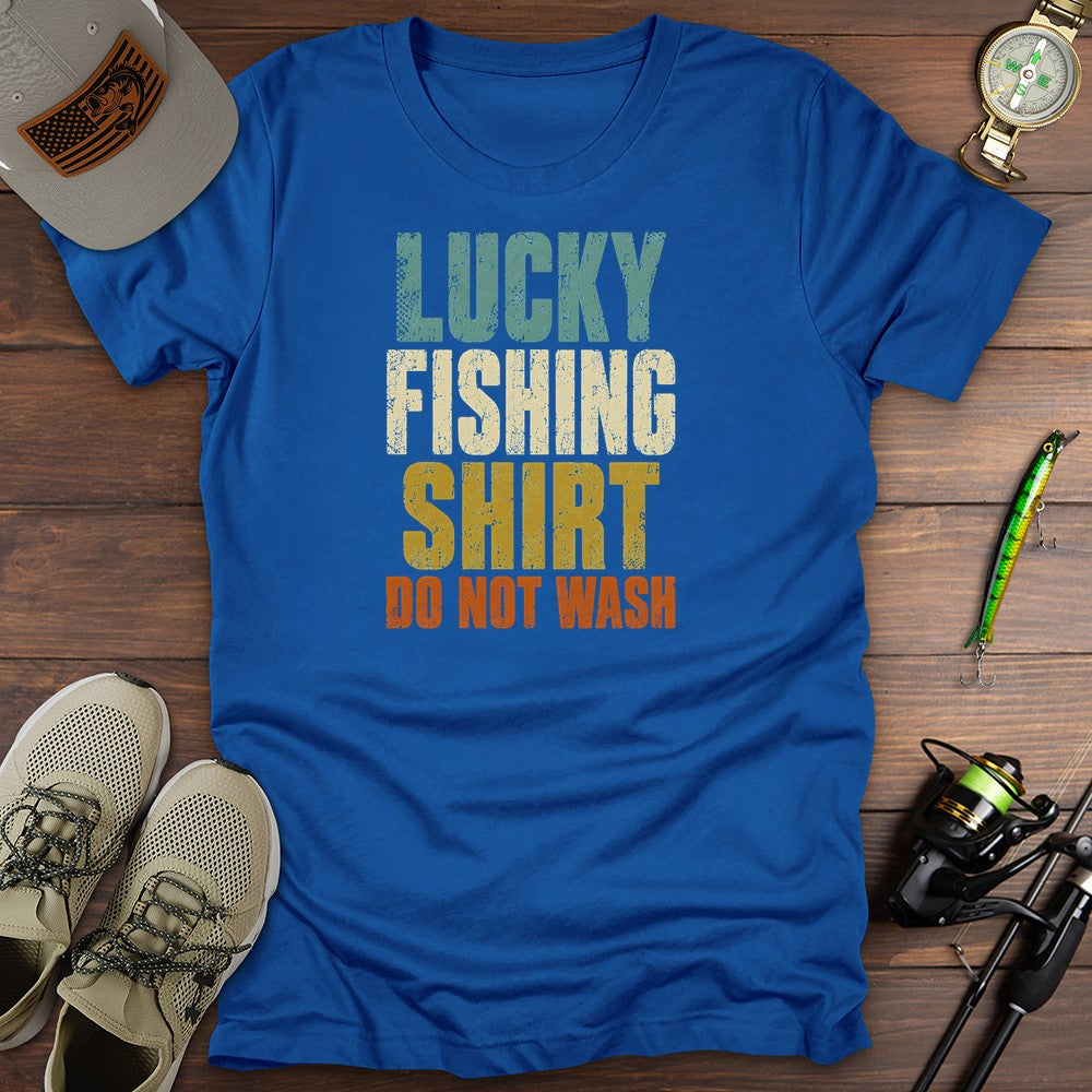 Worn Lucky T Shirt Gift For Fishing Enthusiast