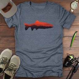 Sunset Trout T Shirt Gift For Fishing Enthusiast