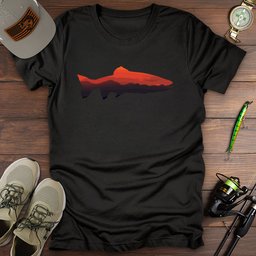 Sunset Trout T Shirt Gift For Fishing Enthusiast