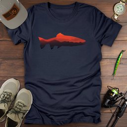 Sunset Trout T Shirt Gift For Fishing Enthusiast